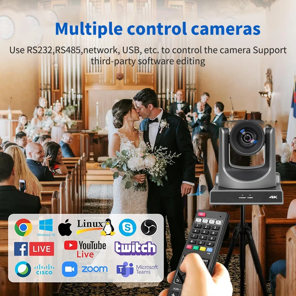 USD498 Free Ship Live Streaming hd Mi Camera SDI 4K 30X Optical