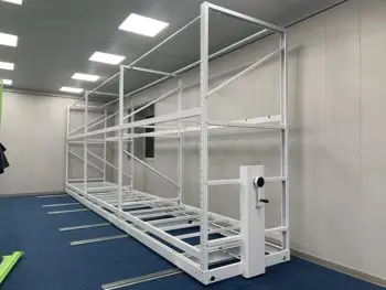 Mobile Grow Racking Automatic Grow Kit Racks Shelves Farming Movable Hydroponic Vertical Grow Rack