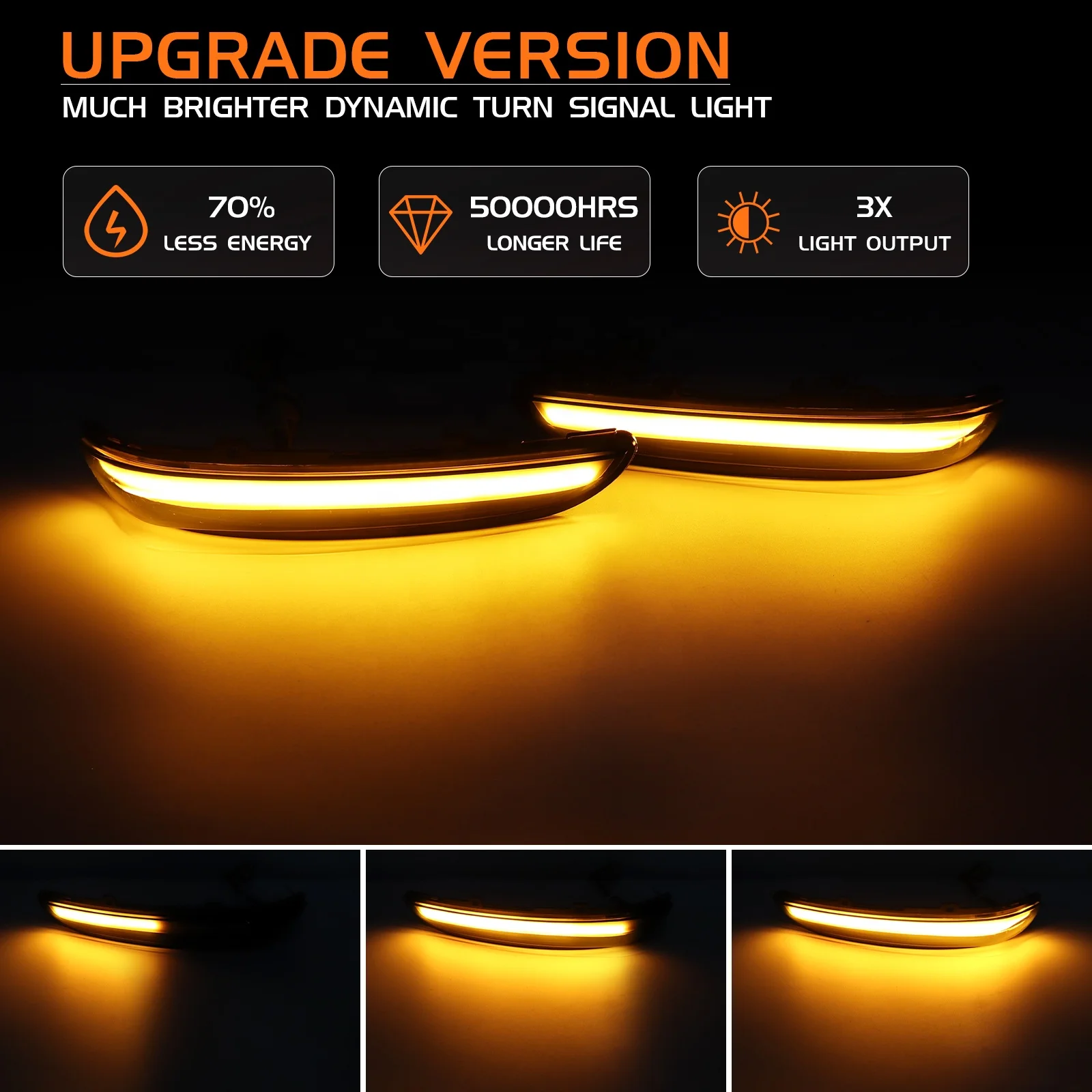 208 LED Mirror Side Indicator Sequential Turn Signals Lights for Peugeot 208 2008 Citroen C3 C4 Rearview Dynamic Blinker Lamps