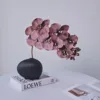 Black 10 stems, phalaenopsis orchid coffee color 1 stem