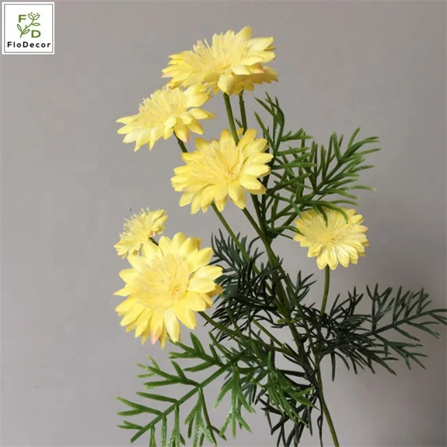 Gnstige Knstliche Kornblumen Seidenblumen Tischdekoration Kunstblumen  Gelbe Chrysanthemen Heimdekoration Gnseblmchen Rot Rosa Wei