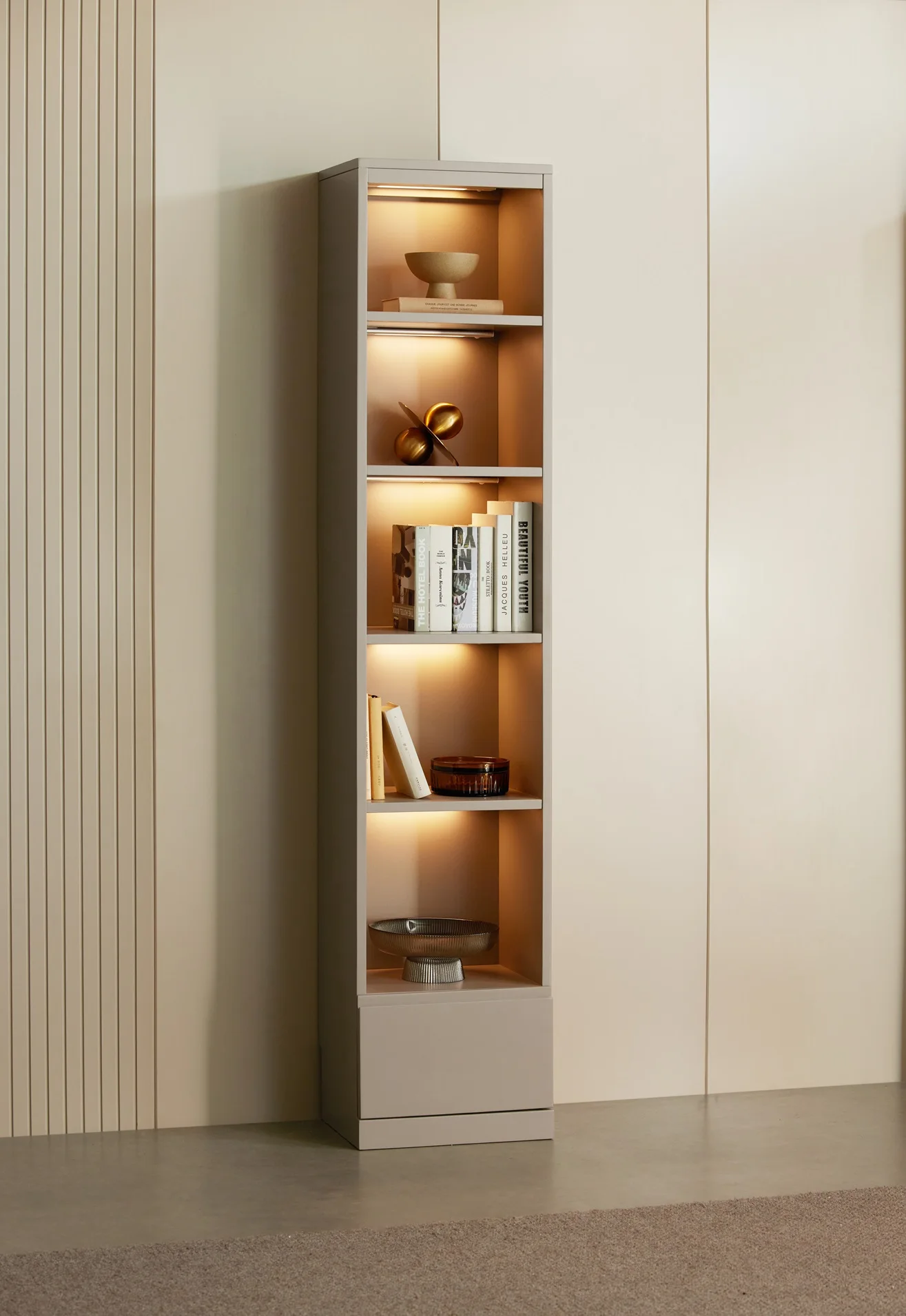 L8171 Modern Luxury Home Office Bookshelves Solid Birch Wood Bookshelf