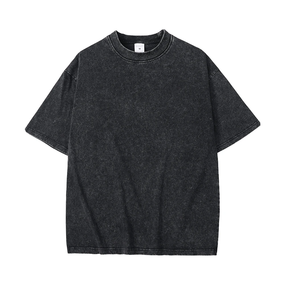 【SATIIIZ】Agen Dirty Washing Short Sleeve T-Shirt Agen Dirty Washing Short-Sleeved T-Shirt - satiiiz