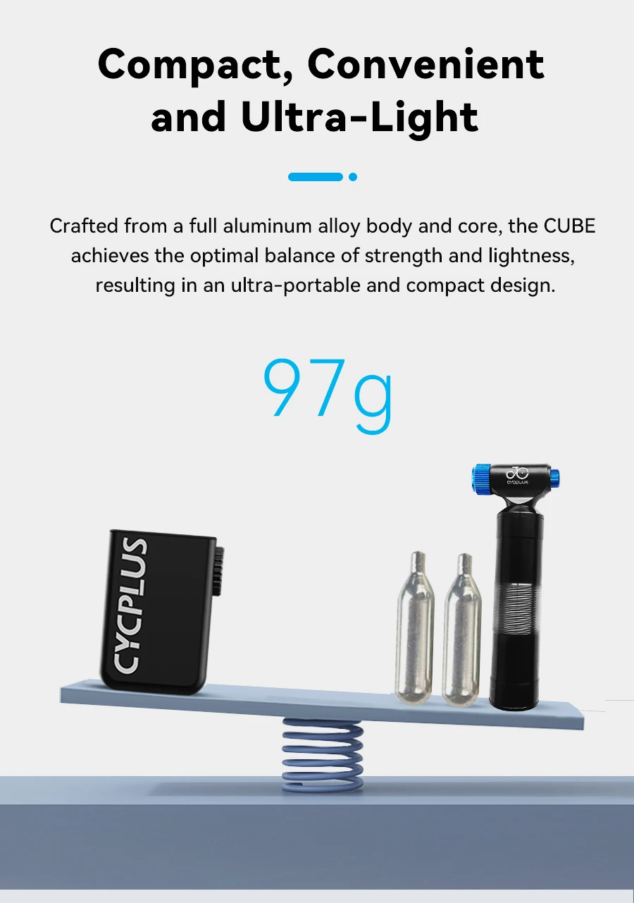 Cycplus As2 Cycle Accessories Mini Portable Bike Tire Pump Battery
