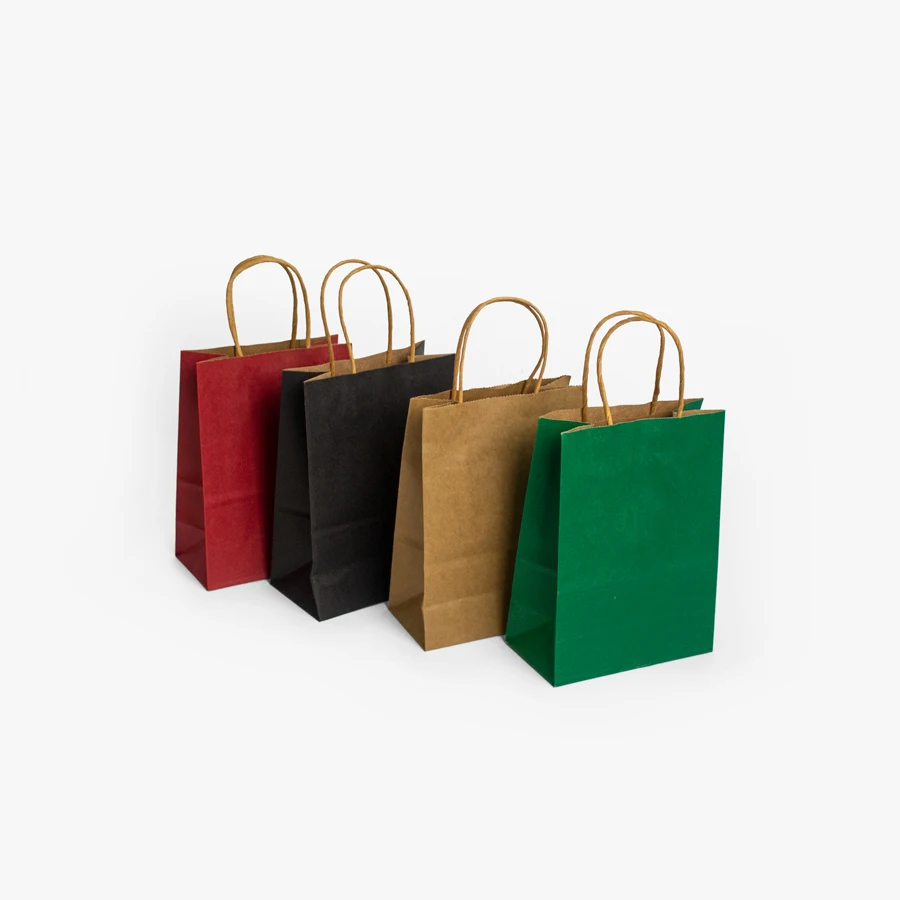 Kraft Paper Bag for Fast Food Takeaway Clothing Packaging Bags Drawstring  Shoes and Clothing Packaging Shopping Gift Retail Bags