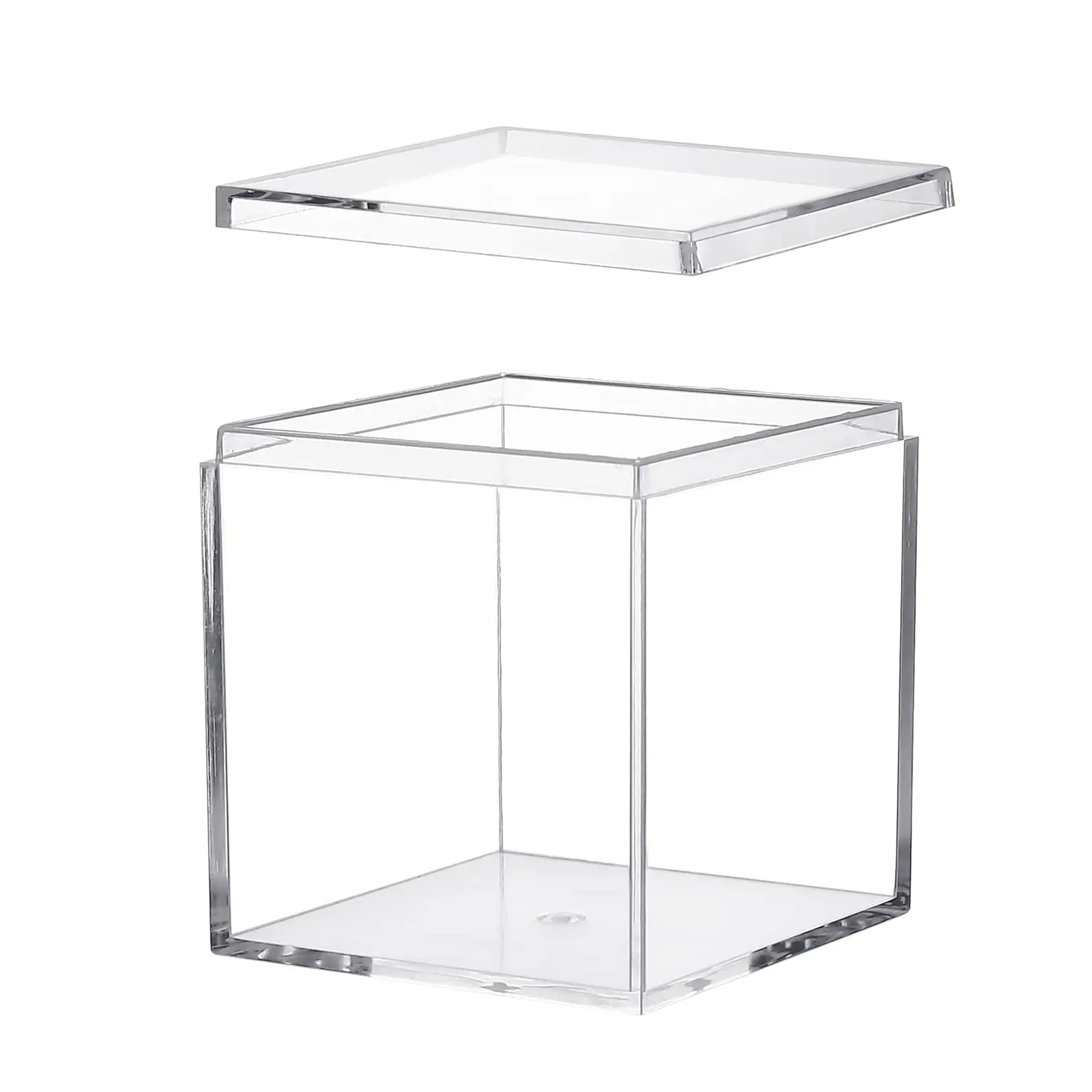 216pcs 7.5*7.5*7.5cm Transparent Acrylic Plastic Square Box with Lid ...