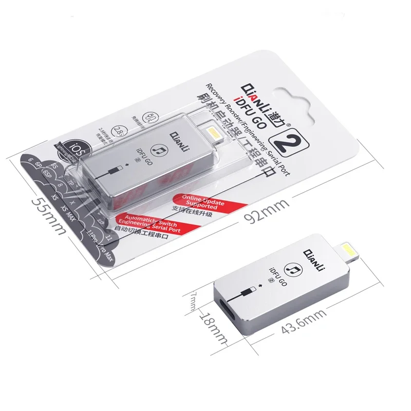 Qianli IDFU GO2 Restore Quick Startup Enter Recovery 2.8 Seconds Mode Directly Without Tedious for iPhone iPad Repair IOS System