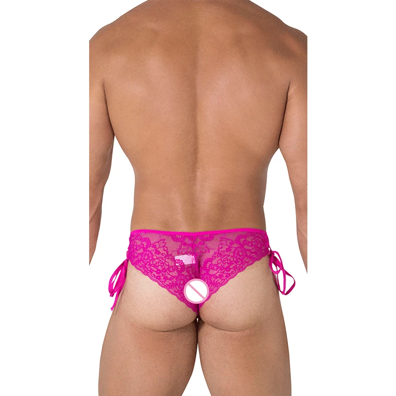 PATON FACTORY CUSTOM Custom Bugle Pouch the Side Lace up Thongs Men's Thong With Tie Gay Jockstrap Underwear Sexy Bikini