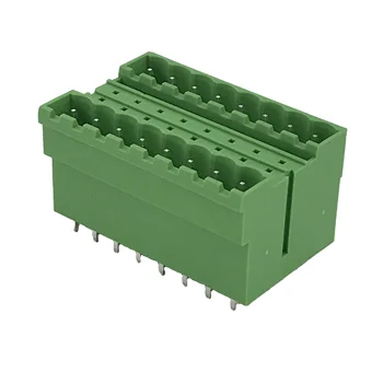 Double Rows Pluggable Pcb Terminal Block Mm Pitch Two Layer Pin