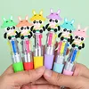 Tipo de bala 0,7-Bolígrafo de cuatro colores [Serie Panda sombrero]