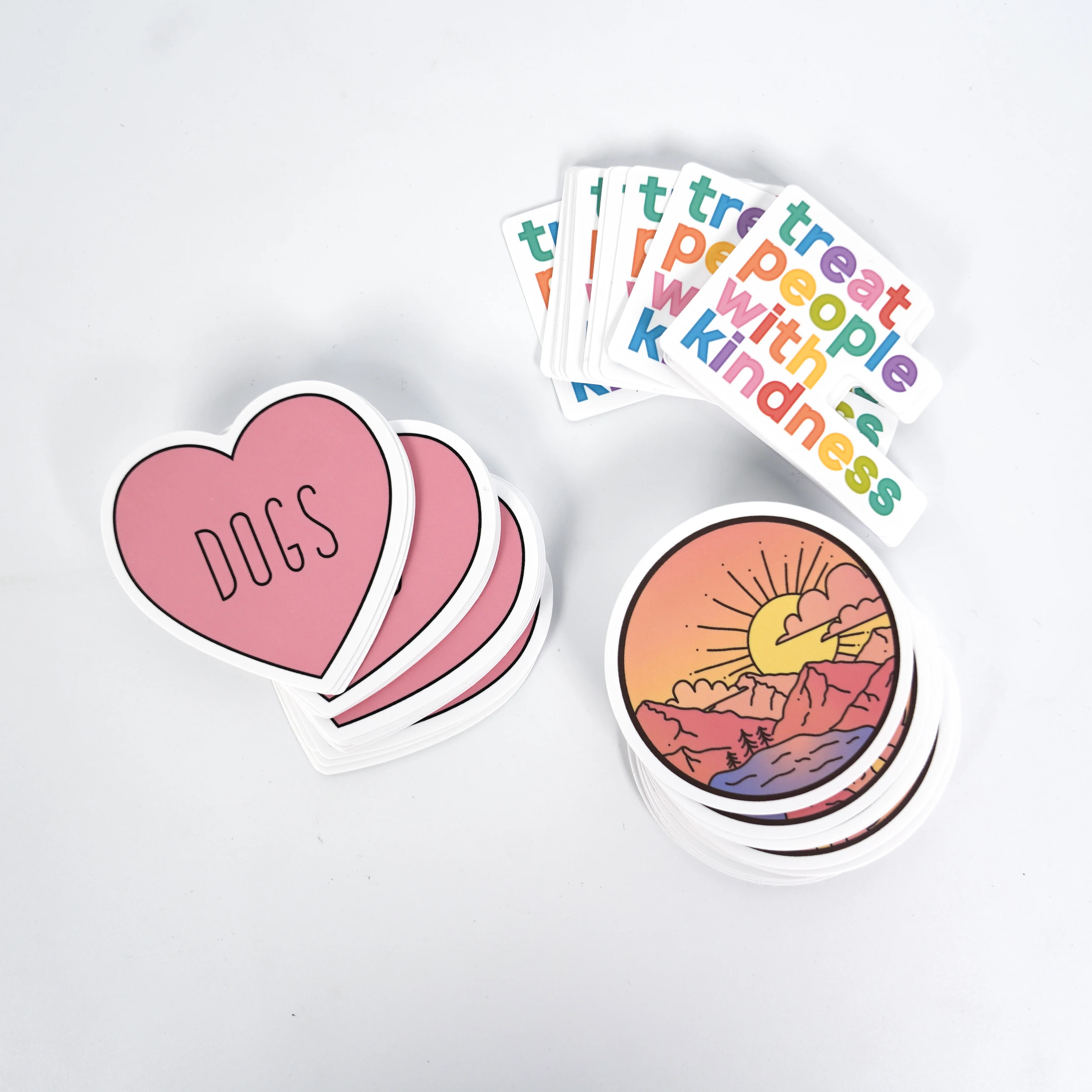 Custom Personalized Adhesive Vinyl Waterproof Stickers Individual Die Cut Logo Label for Promotion Cartoon Sticker