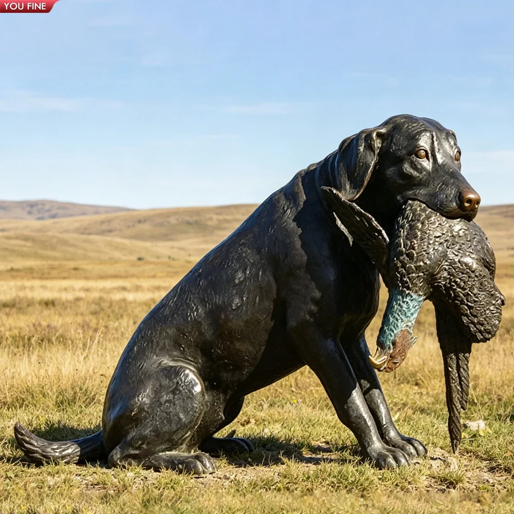 YOUFINE等身大ブロンズロットワイラー像、リアルな犬の彫刻、庭や家の