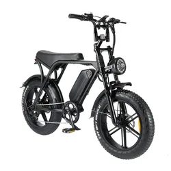 【低走行283km・2025年購入】OUXI V8 付属品多数 ファットタイヤ OUXI V8 3.0電動自転車eファットタイヤ自転車ダブルシート48V15A