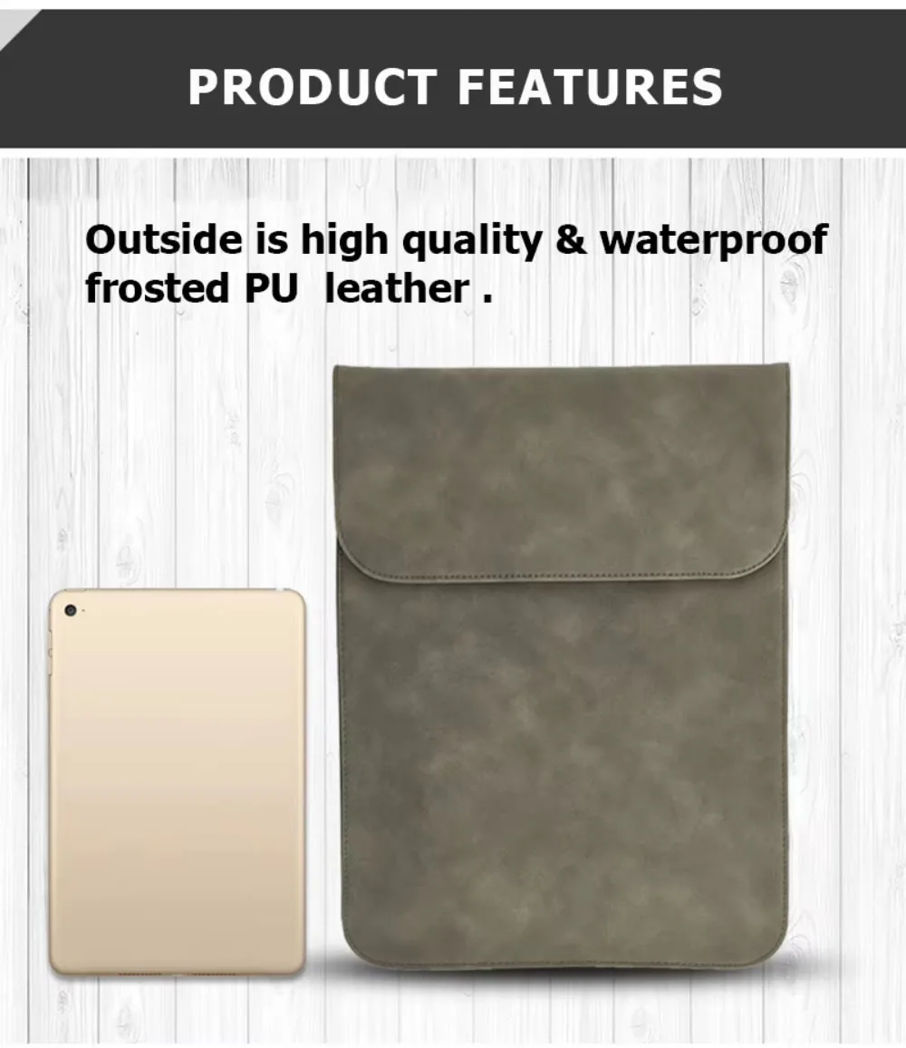 product laudtec 156 inch leather laptop sleeve 13 bag customized bags waterproof tablet notebook computer pocket case 14 cover dnb72-35