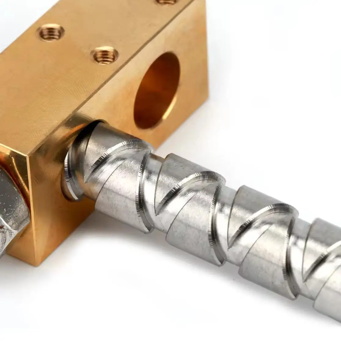304# Steel Reciprocating Screw 10x10 Stroke 80mm Length 300mm with SUS304 Nut Self-reversing Screw