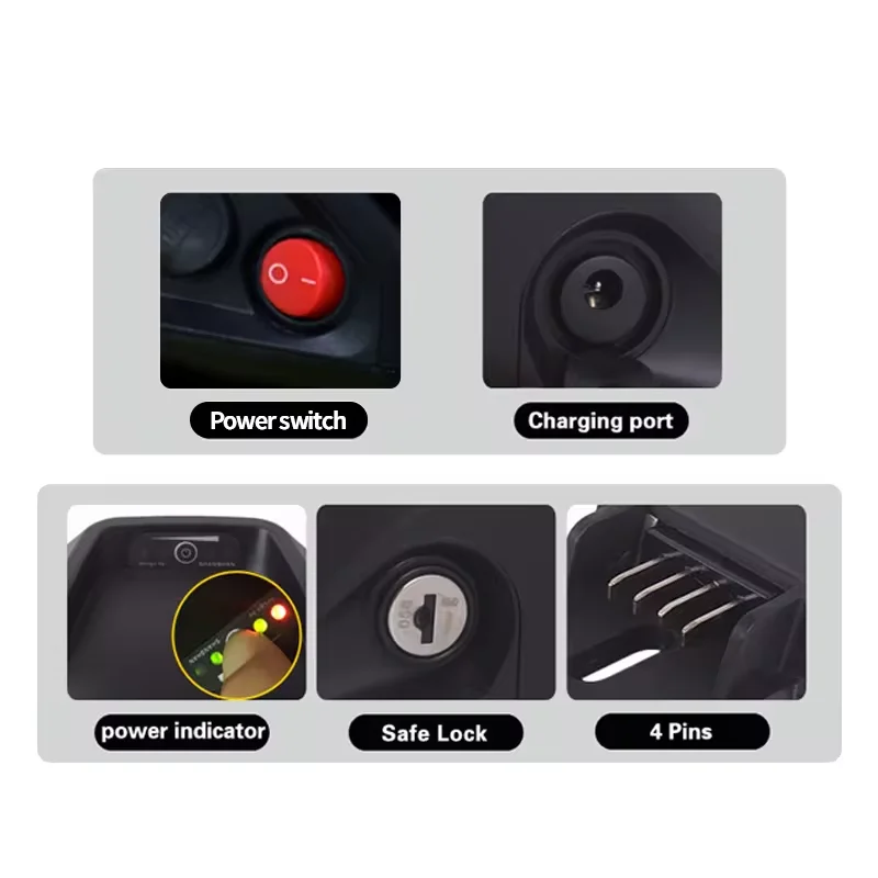 72V 30AH 3000 Wh Deep Cycle Lithium Ion Battery Pack for Electric Bicycles and Scooters