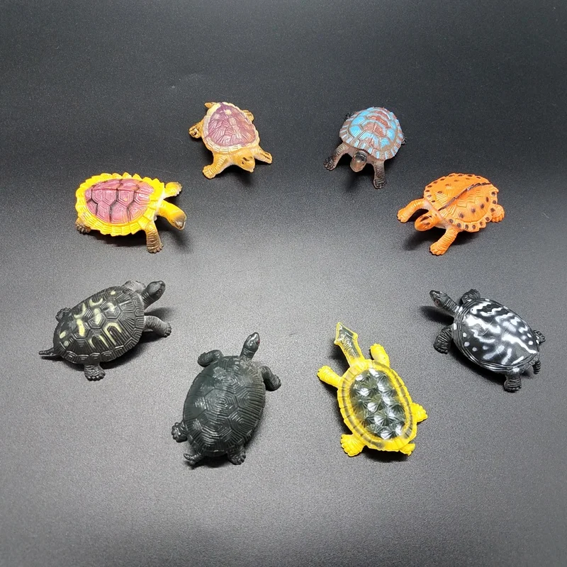 Plastic Realistic Animal Turtles Figures Toys for Kids Decor Bag Filler
