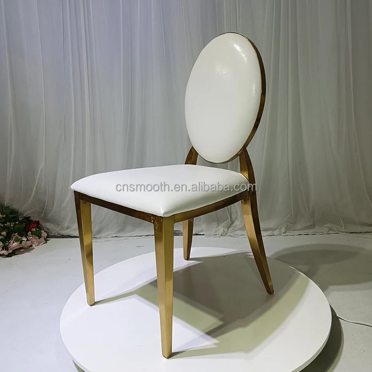 Factor Price Gold Infinity Dining Table and Chair Sets Stainless Steel Chair