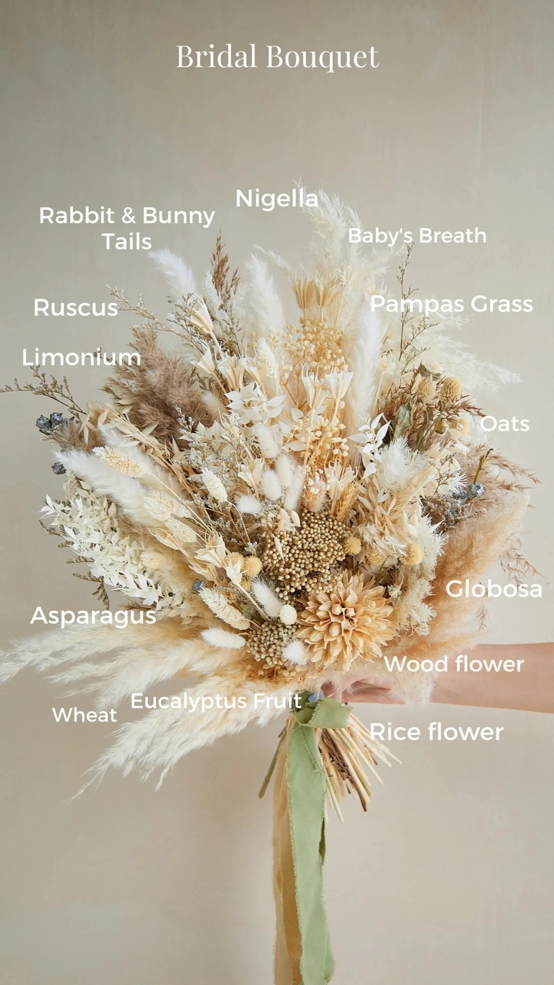 Dry Pampas Grass Flower Material Interior Decor Bouquet Natural Boho Wedding Arrangement Bridal