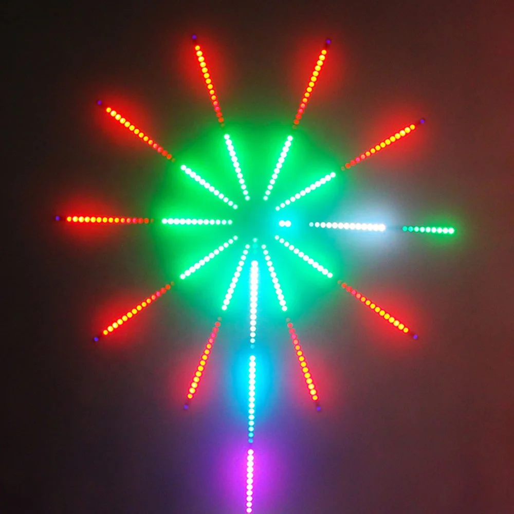 5V USB LED Strip Firework WS2812 Flexible Running Dream Color Smart Neon Light With Music Remote for Christmas Holiday Room