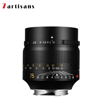7 Artisans 75mm F1.25 Portrait Lens Lei Ca M-mount Fixed Focus Camera Lens for Photo Picture Shooting Photography Accessory detail image