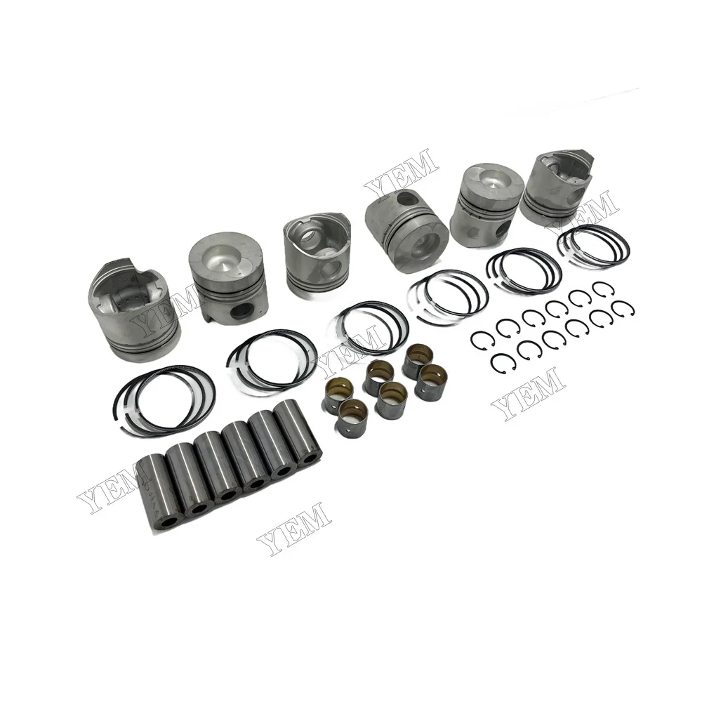 Piston Kit Fit for Mitsubishi 6D14 Engine 6