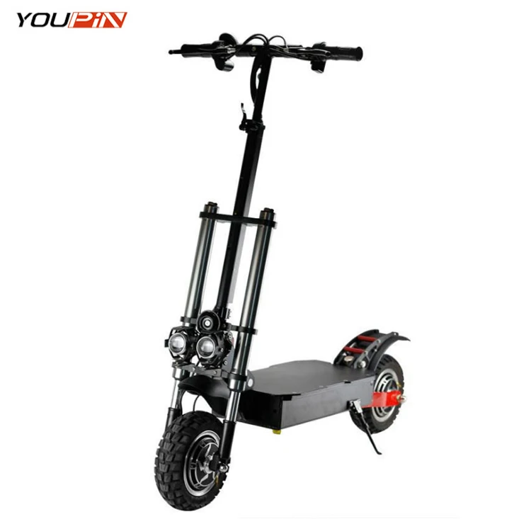 2021 wholesale dual motor electric scooter adult  off road 11inch 6000w 60v