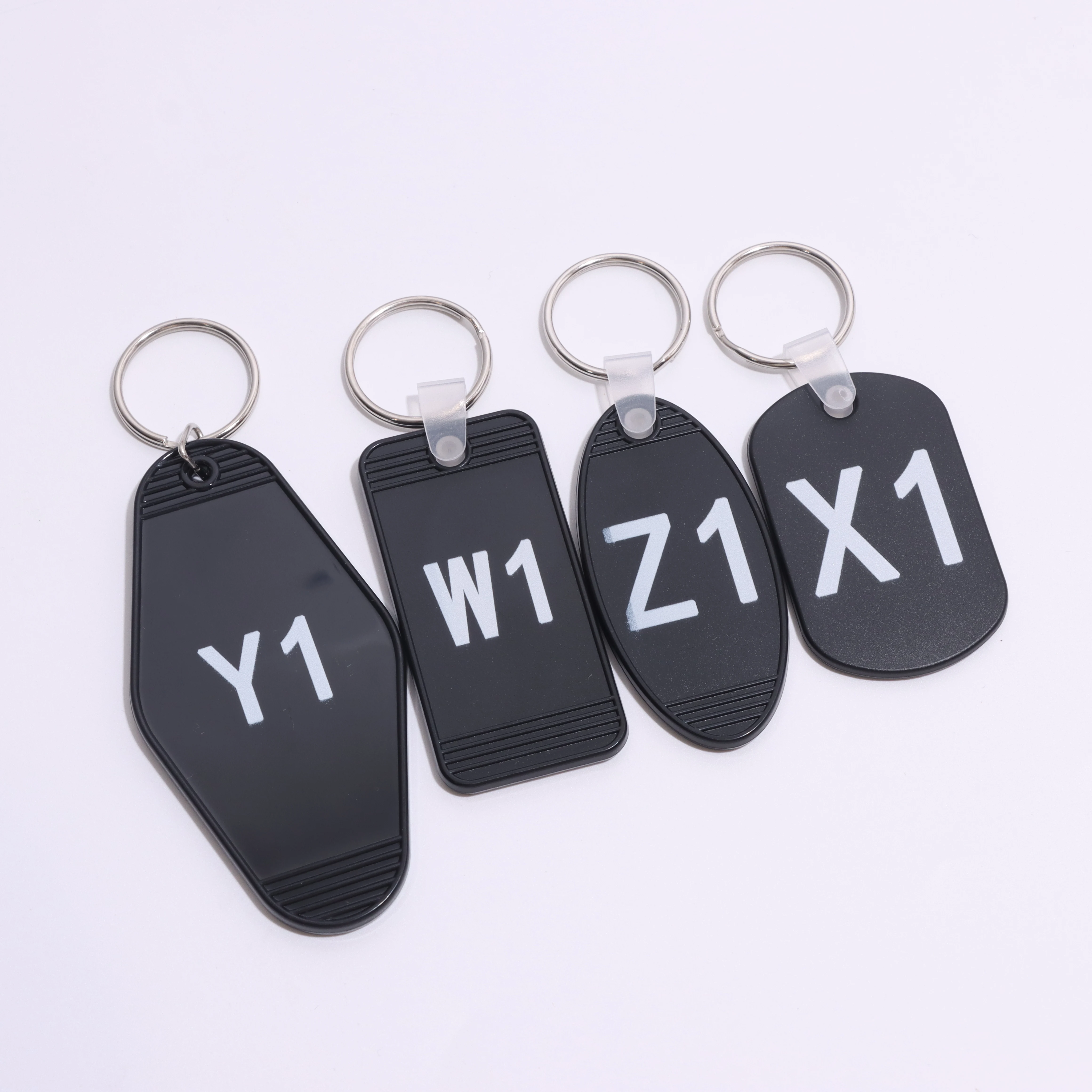 Custom Keychain - Hotel Acrylic Key Chains with Luck Number