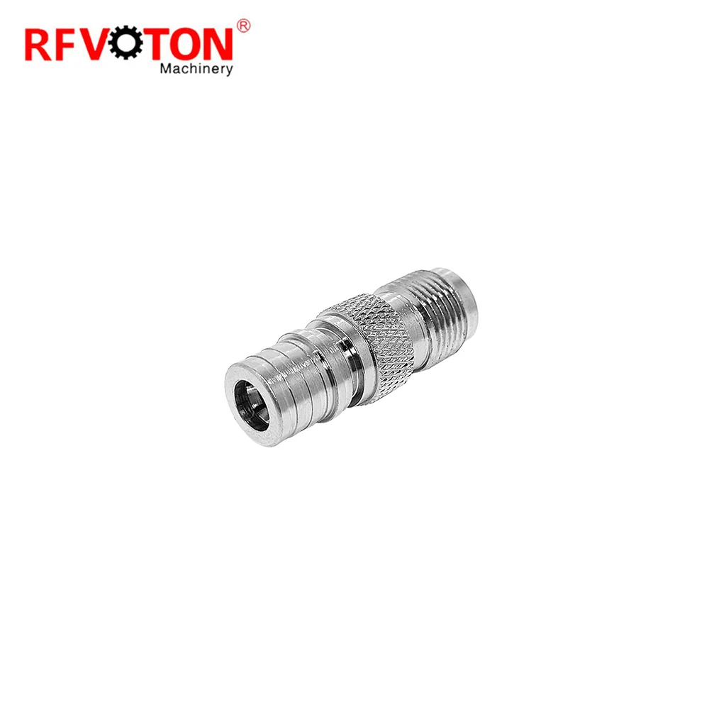 Factory Price QMA Male Plug to Tnc Female Jack Straight  Rf Coaxial Adapter Brass Coax  Adaptor Connector Connecteur Rohs