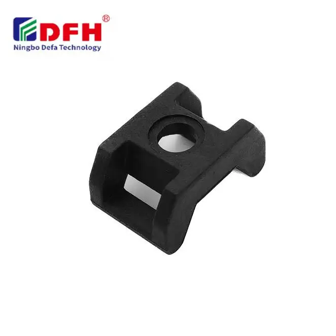 Clip de muntatge per a cargols de niló per a cables, de plàstic negre robust industrial, fabricat segons especificacions OEM, pinça ràpida per a perfils d'alumini