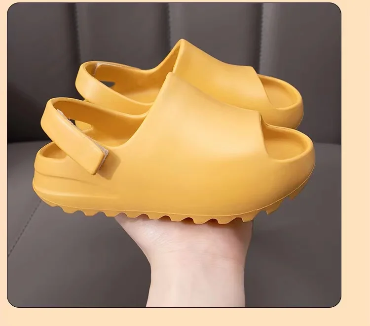 
 Горячая Распродажа 2021, мягкие Повседневные тапочки для малышей yeezy, детские сандалии 2021  