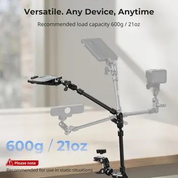 For SMALLRIG 22" Magic Arm Clamp Overhead Phone Mount Flexible Desk Camera Mount Articulating Friction Boom Arm detail image