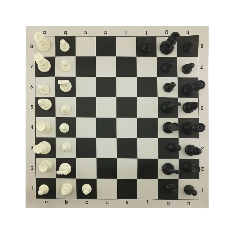 Tournament Chessboard Chess Set 50cm Black And White 9.75 Cm 21inch ...