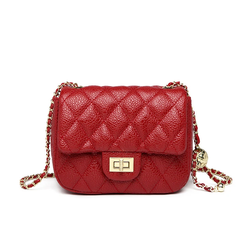 Wholesale 2023 Female Designer Pu Leather Ladies Fashion Women Quilted