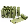 Huella de perro con estampado verde.