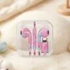 Pink contrast water transfer-crystal box