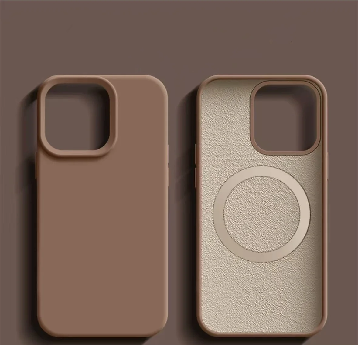 product laudtec high quality micro fiber liquid magnetic charging phone case silicone anti drop protective case for iphone 17 promax-2