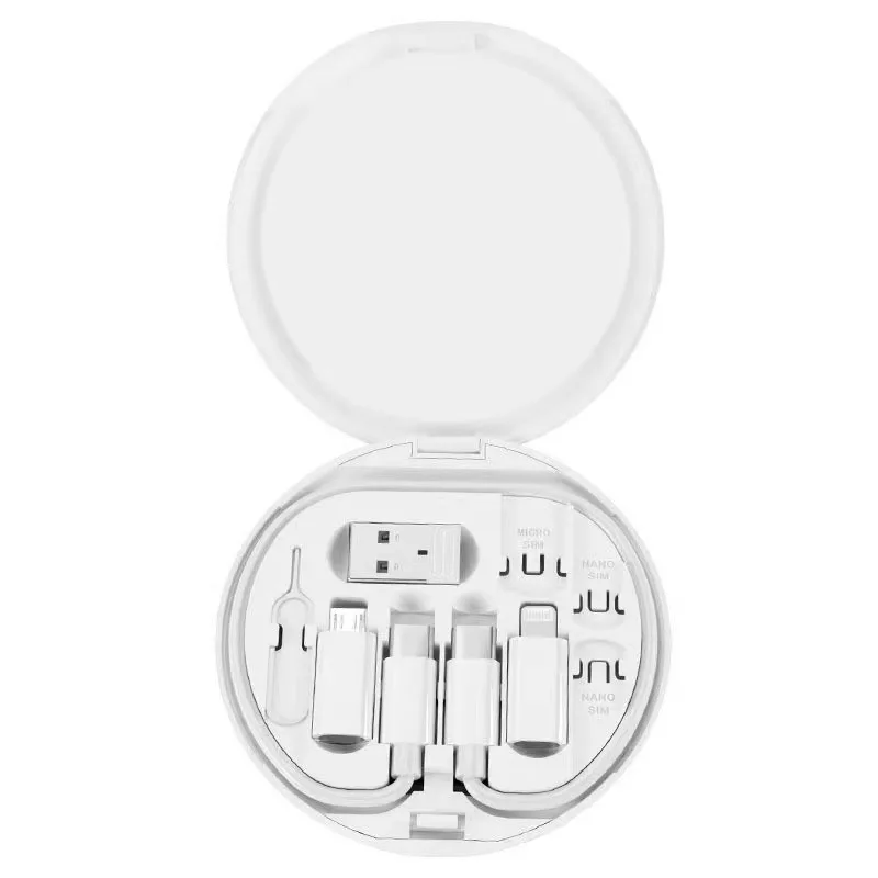 6-in-1 Multifunctional Wooden Phone Charger 3A Fast Charging Data Cable Travel Adapter Kit preview 4