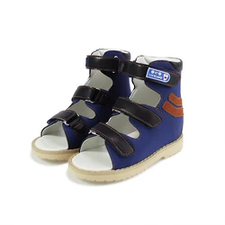 Горячая Распродажа! Русский сплошной экшн из нубука и кожи, детская обувь, поддержка лодыжки ортопедическая обувь для детей