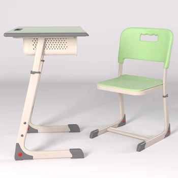 Professional desks and chairs factory produces durable and adjustable school or kindergarten study desks and chairs