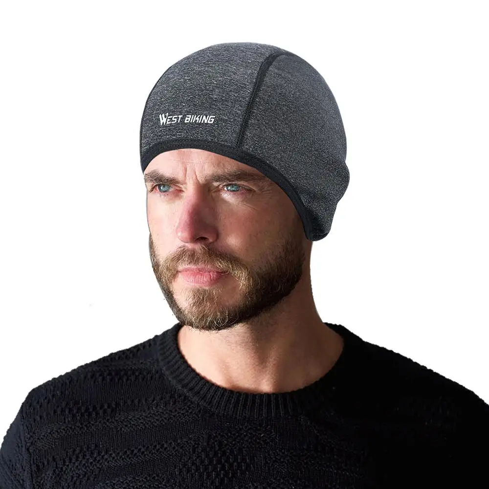 
 Велосипедные шапки WEST BIKING, теплая ветрозащитная флисовая шапка для езды на велосипеде, занятий спортом на открытом воздухе, бега  