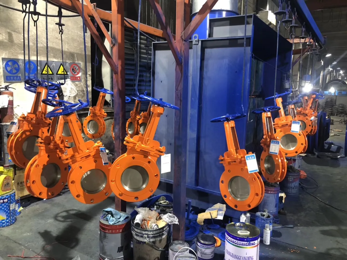 Covna 4 Inch Industry Knife Gate Valve Stainless Steel Wheel Handle