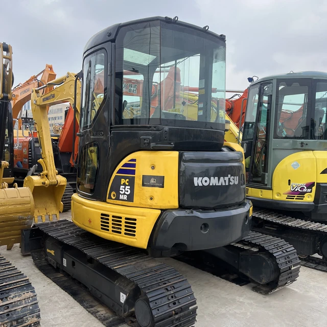 Komatsu PC55MR Excavator Second Hand Japanese Model Cheap Sale with Core Components Gearbox Pump Bearing PLC