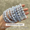 5A Natural Purple Agate Bracelet
