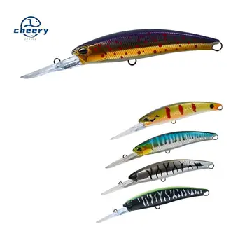 CHEERY New Design 12cm 24g Floating Minnow Fishing Lure Hard Bait Printed ABS Material for Mackerel and Bass – Minnow – view 2