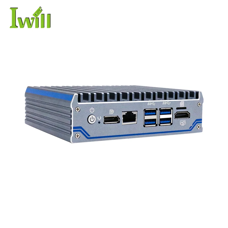 Micro Firewall Appliance with Rs232 Rs485 Fanless Mini Pc J4125