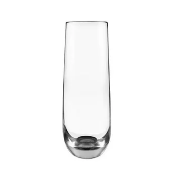 Lead-free crystal glass stemless wine glass flute type champagne glassunique champagne glass