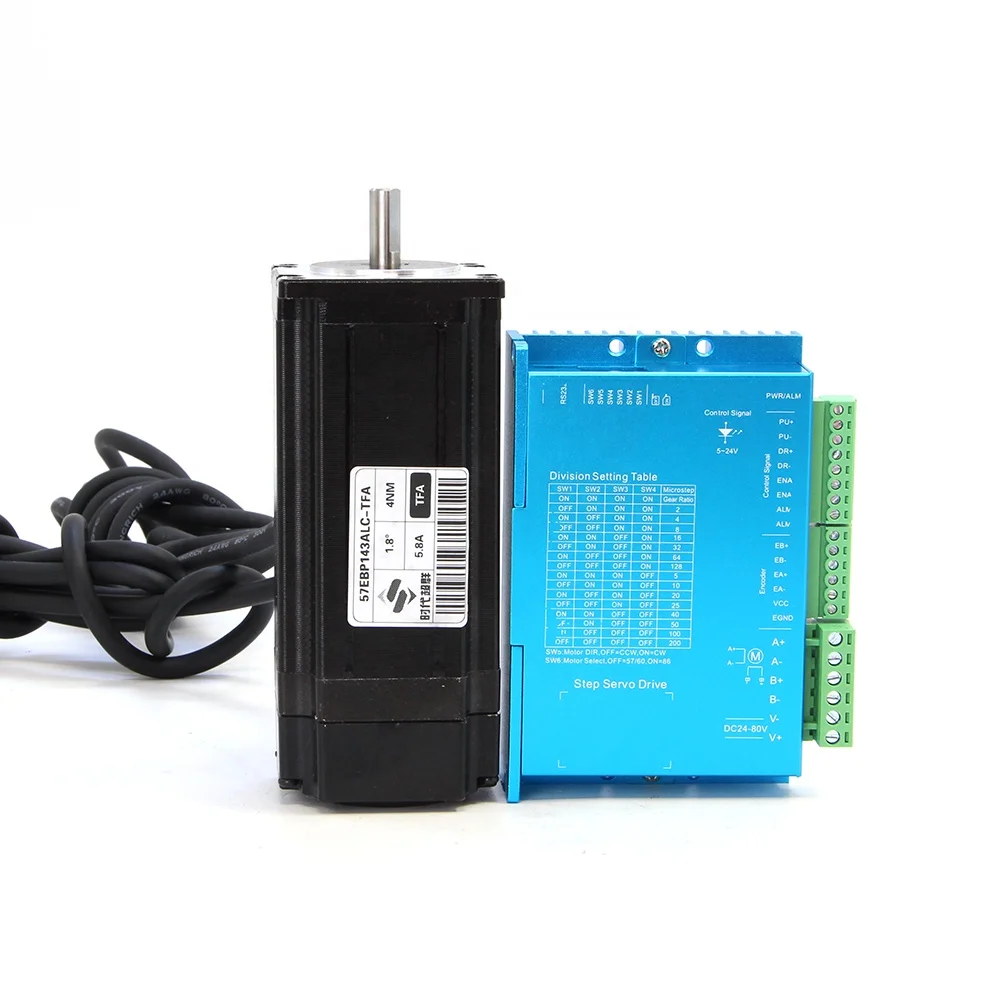 
Поставка из китая nema 23 3Nm гибридный закрытый шаговый серводвигатель CNC kit 