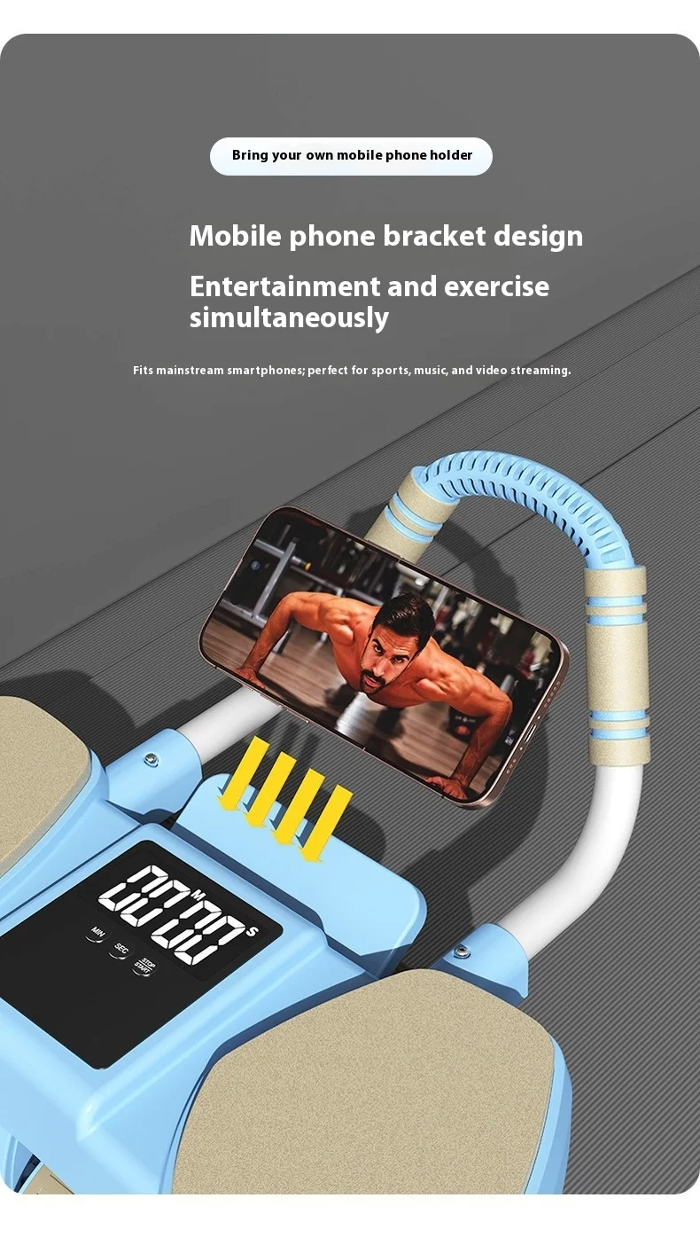 Automatic Rebound Abdominal Wheel Cruncher Home Exercise Fitness Equipment Elbow Support Belly Slimming Muscle Trainer Home Use
