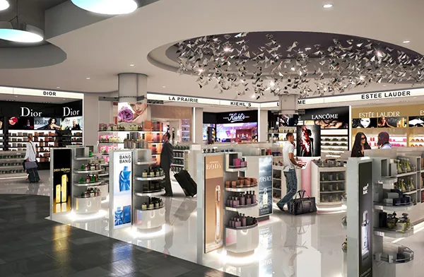 2022 Modern Creative Cosmetics Display Stand for Makeup Perfume Shop Shelves Design Retail Display